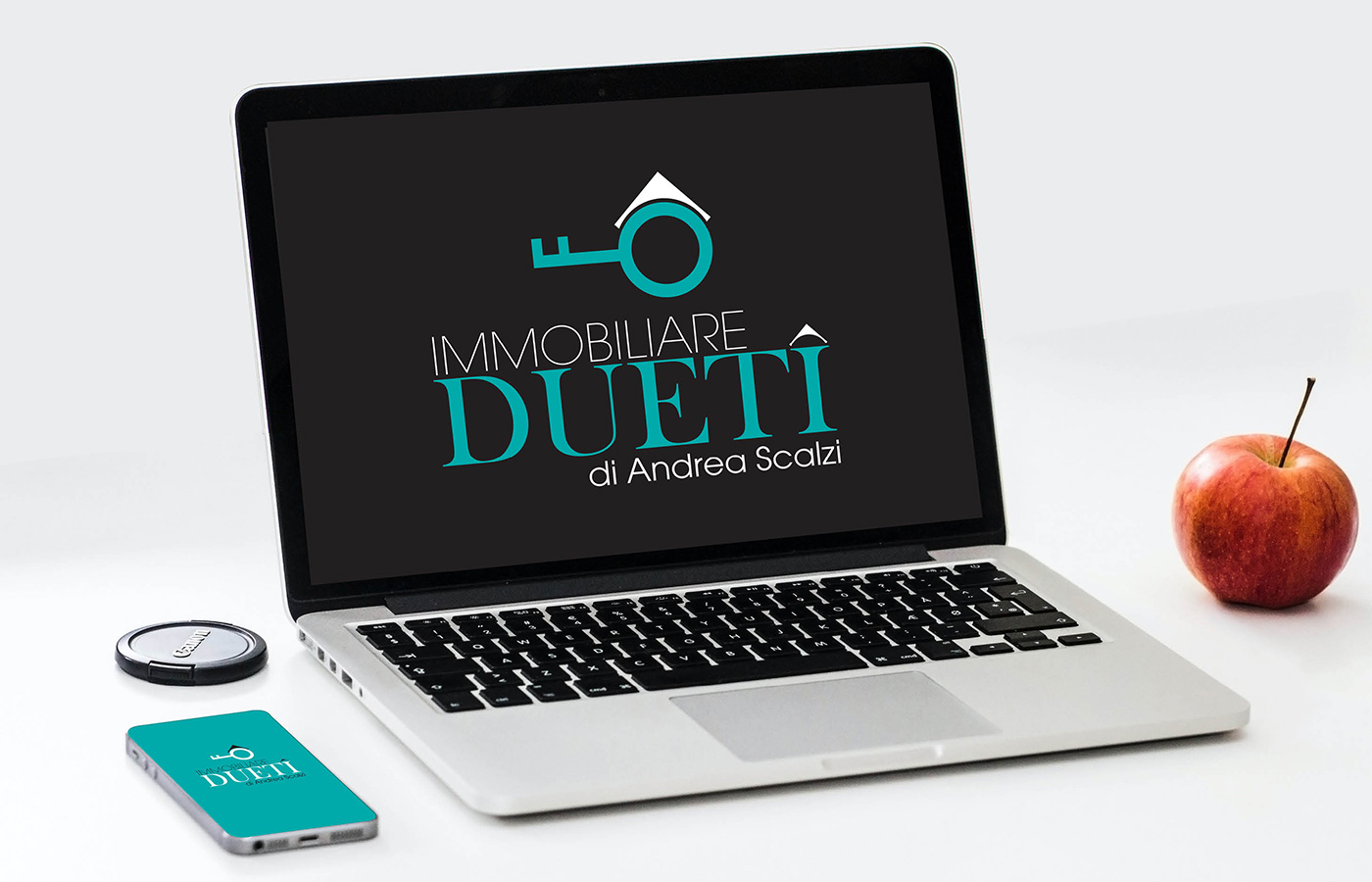Dueti Immobiliare di Andrea Scalzi - restyling logo e brand Identity