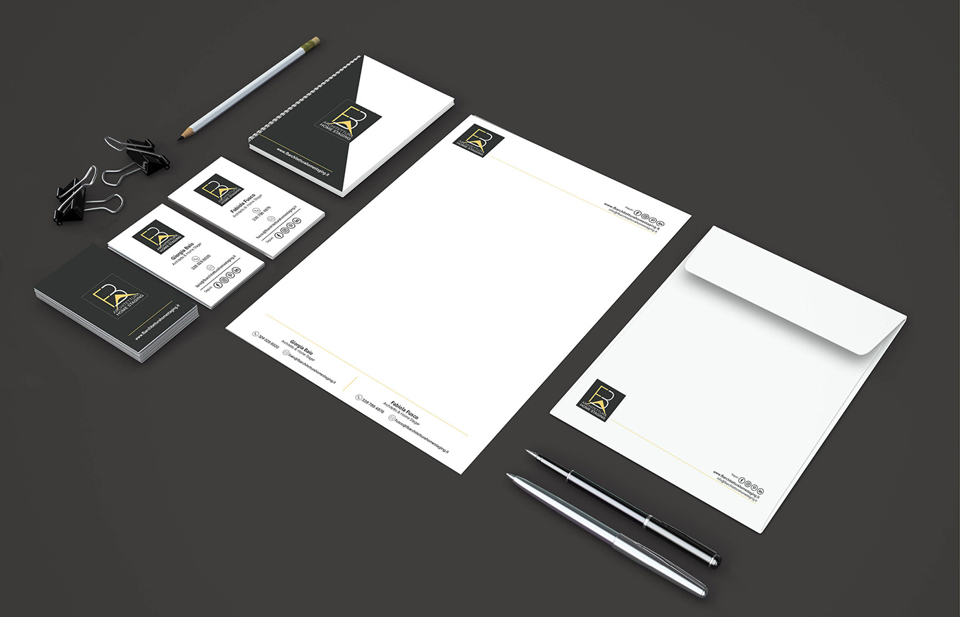 FB Architettura - Home Staging - restyling logo e brand Identity