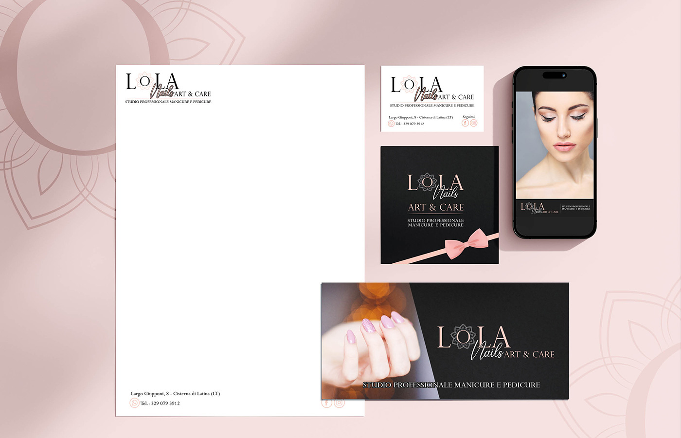 Lola Nails - creazione logo e brand Identity